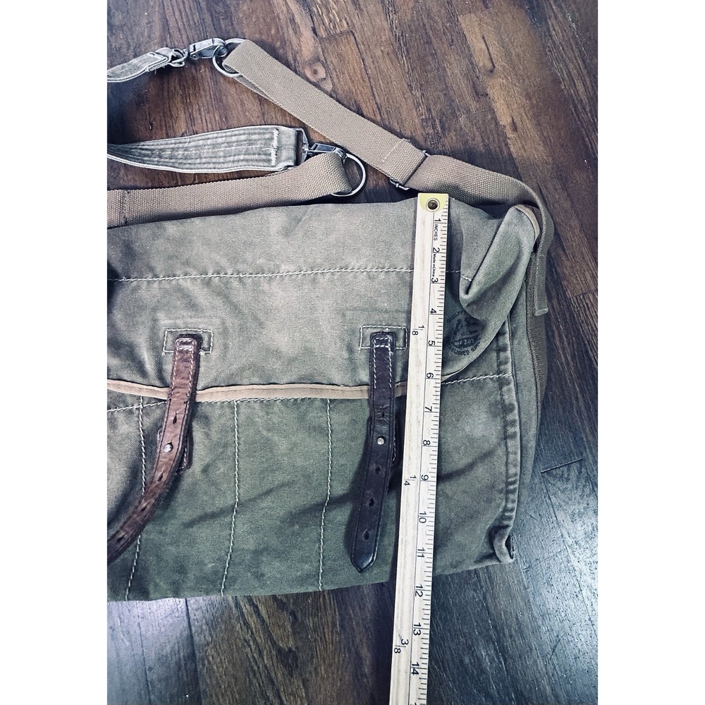 American Eagle Outfitters vintage military-style canvas messenger bag Army Style - Picture 10 of 10